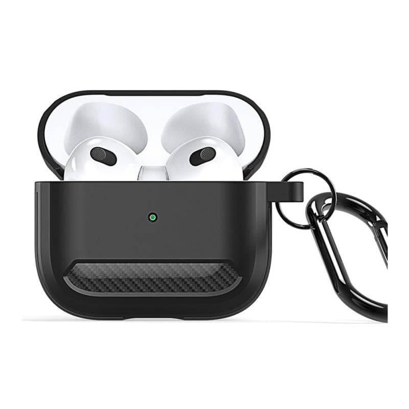Θήκη TPU Dux Ducis Apple AirPods 3 με Γάντζο PECB Μαύρο