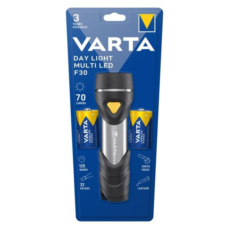 Φακός Varta Led Day Light με Μπαταρία D (2 τεμ.)