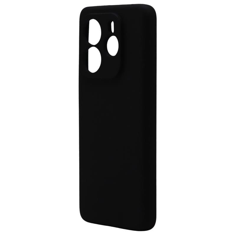 Θήκη Liquid Silicon inos Xiaomi Redmi Note 14 4G Velvet Μαύρο