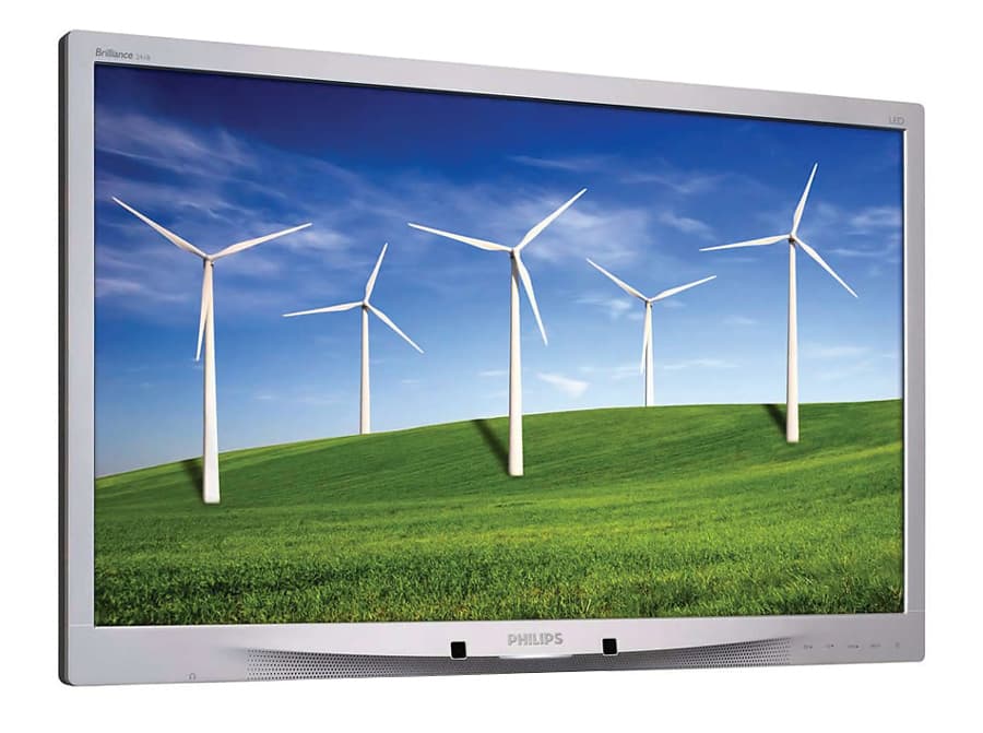 PHILIPS used οθόνη 241B4 LED, 24" Full HD, VGA/DVI/DisplayPort, χωρίς βάση, Grade A