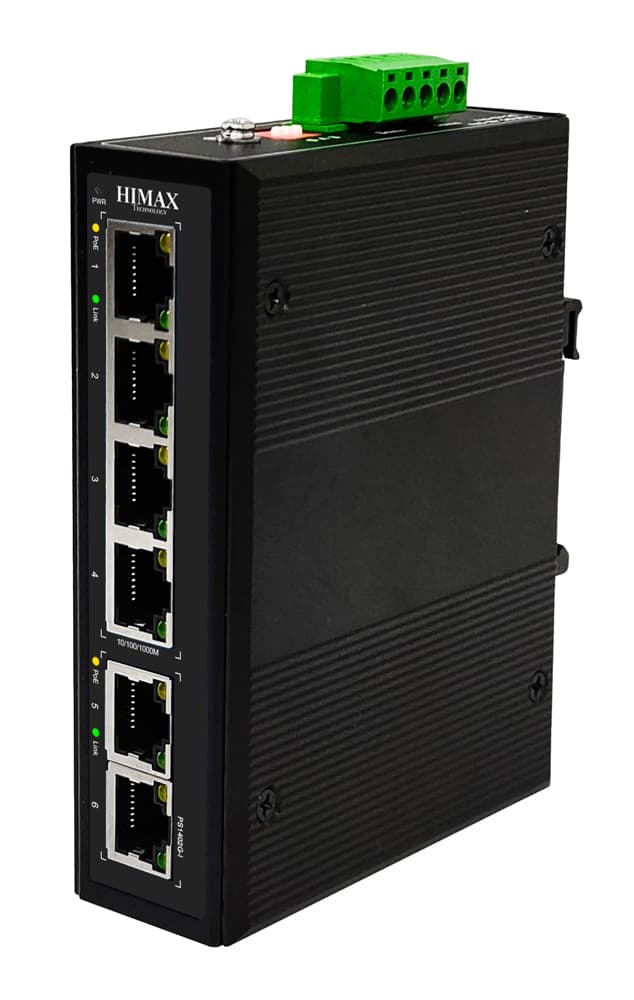HIMAX industrial PoE switch PS1402G-I, 4x GE PoE & 2x GE θύρες, έως 1000Mbps