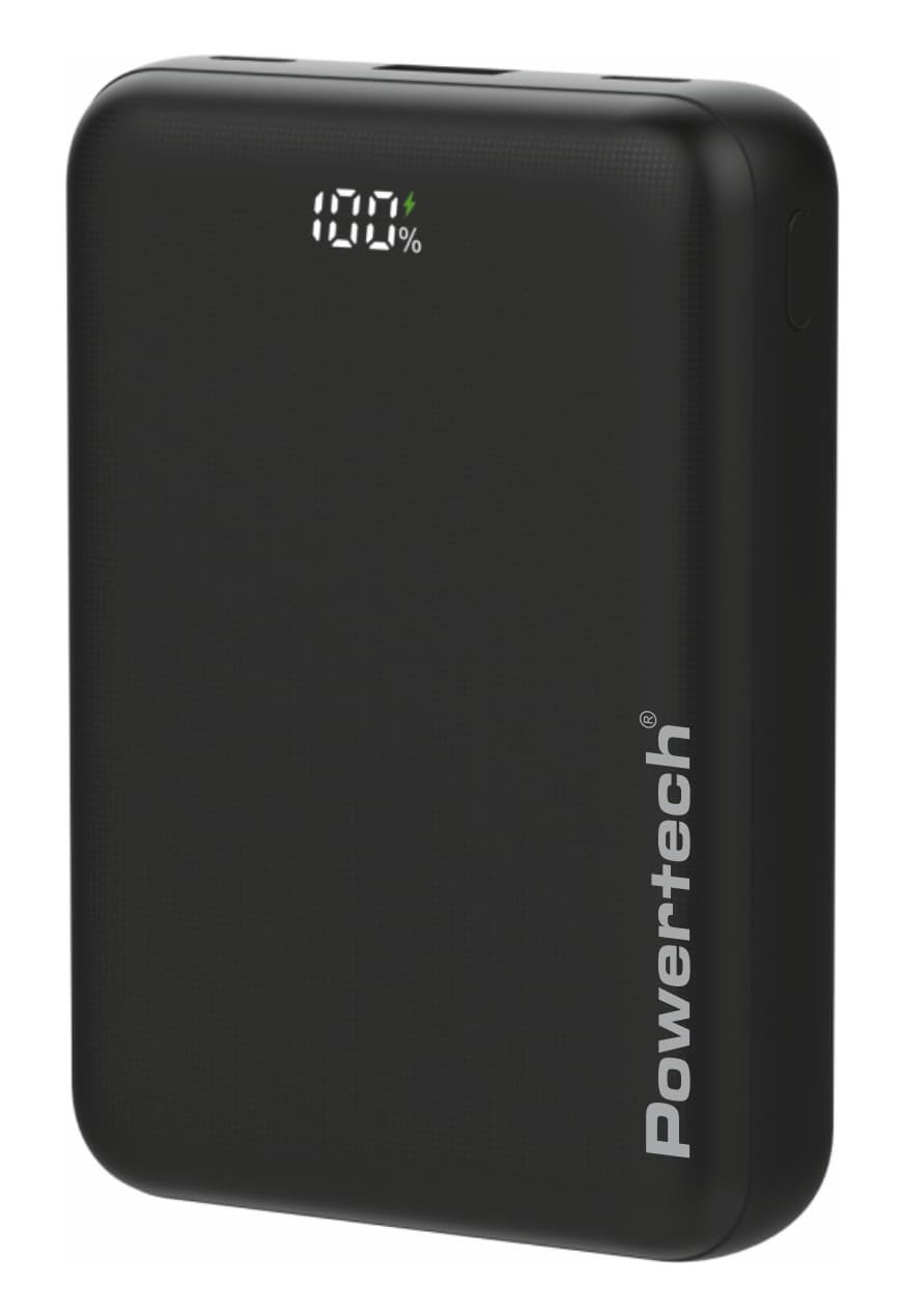 POWERTECH power bank PT-1503 με οθόνη, 20000mah, 22.5W, μαύρο