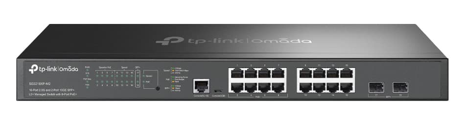 TP-LINK L2+ managed switch SG3218XP-M2, 16x 2.5Gbps θύρες, PoE+, V1.0