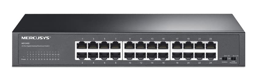 MERCUSYS desktop/rackmount switch MS124GS, 24x Gigabit θύρες, V1.0