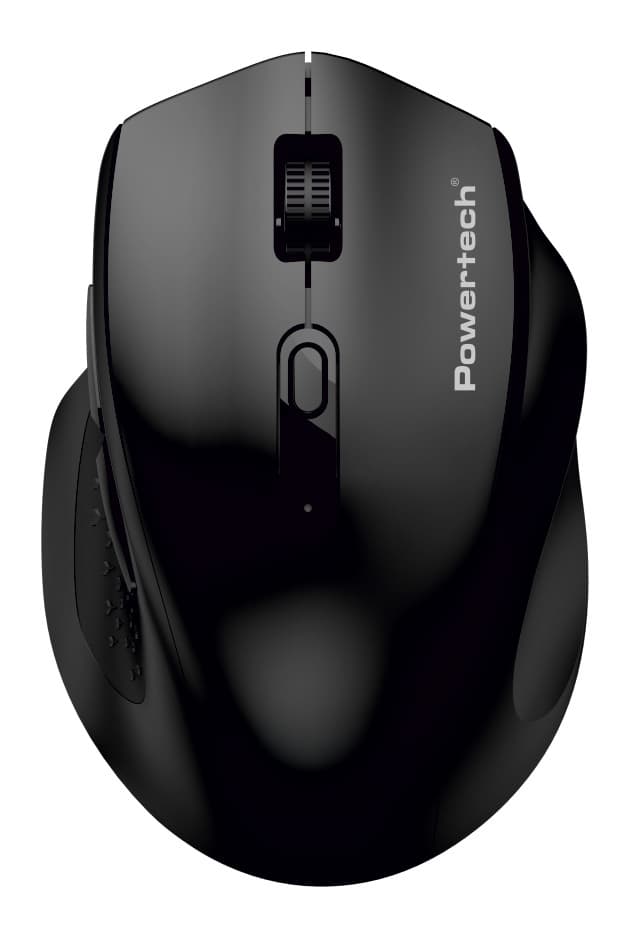 POWERTECH ασύρματο ποντίκι PT-1578, 2.4GHz & Bluetooth, έως 4000DPI, μαύρο