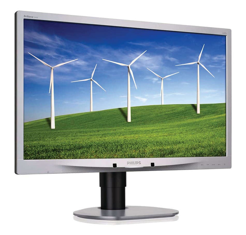 PHILIPS used οθόνη 241B4 LED, 24" 1920x1080 VGA/DVI/DisplayPort, Grade B