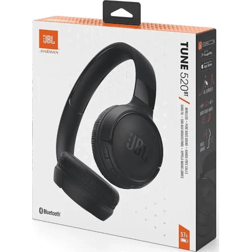 JBL Tune 520BT Bluetooth Wireless On-Ear Headphones Black EU
