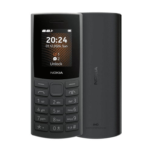 Nokia 105 4G 2024 2nd Edition Dual SIM Charcoal - GR