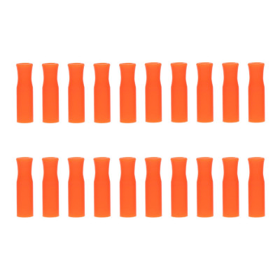 POWERTECH στόμιο σιλικόνης για μεταλλικά καλαμάκια CLN-0046, 20τμχ