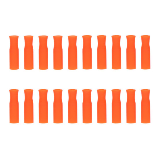 POWERTECH στόμιο σιλικόνης για μεταλλικά καλαμάκια CLN-0046, 20τμχ