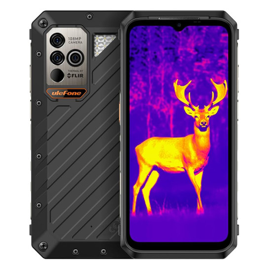 ULEFONE smartphone Power Armor 18T Ultra, 6.58", 12/512GB, 5G, 9600mAh, IP68/IP69K, μαύρο