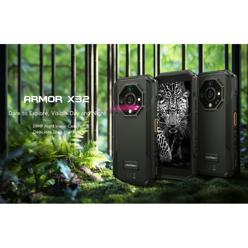 ULEFONE smartphone Armor X32, 5.65", 6/128GB, 5500mAh, IP68/IP69K, μαύρο