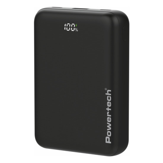 POWERTECH power bank PT-1503 με οθόνη, 20000mah, 22.5W, μαύρο