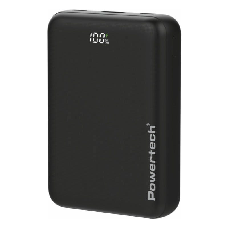 POWERTECH power bank PT-1503 με οθόνη, 20000mah, 22.5W, μαύρο