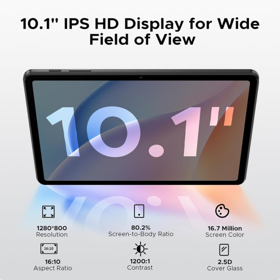 DOOGEE tablet Tab A9, 10.1", 3/64GB, Android 15, 6580mAh, μαύρο