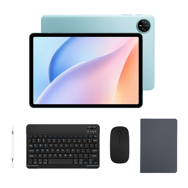 DOOGEE tablet Tab A9 Pro με πληκτρολόγιο/ποντίκι/στυλό αφής/θήκη, 10.1", 4/128GB, Android 15, 6580mAh, μπλε