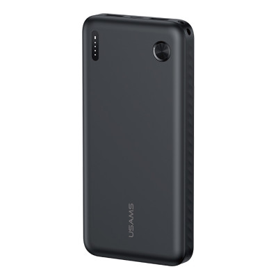 USAMS power bank CD253, 2x θύρες εξόδου, 10000mAh, 10W, μαύρο