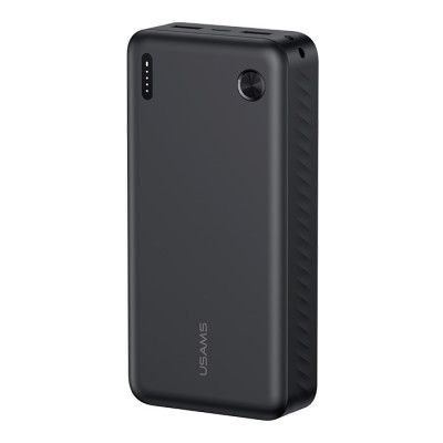 USAMS power bank CD254, 2x θύρες εξόδου, 20000mAh, 10W, μαύρο