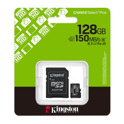 Kingston Canvas Select Plus microSDXC 128GB U1 V10 A1 with Adapter