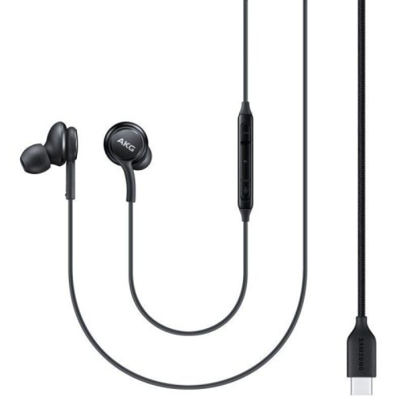 Samsung EO-IC100 In-ear Handsfree με Βύσμα USB-C Black Blister-EU
