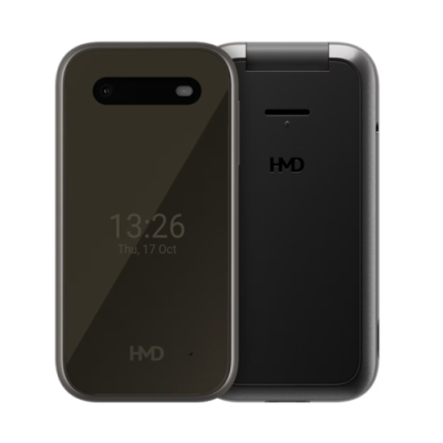 HMD 2660 Flip Dual SIM Κινητό με Μεγάλα Κουμπιά Black- GR