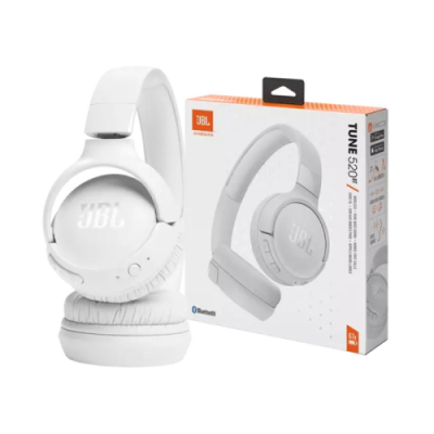 JBL Tune 520BT Bluetooth Wireless On-Ear Headphones White- EU