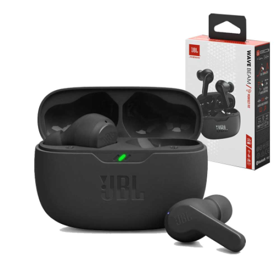 JBL Wave Beam TWS Bluetooth Wireless In-Ear Earbuds Black- EU