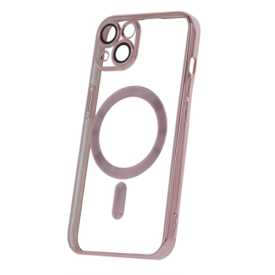 Clear Case with Rose Gold MagSafe for iPhone 17 Pro Max