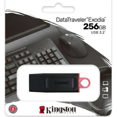 Kingston USB Flash DataTraveler Exodia 256GB USB 3.2 Black