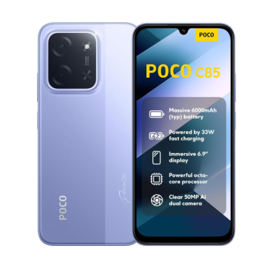 Xiaomi Poco C85 NFC 6GB Ram 128GB Purple Dual Sim 4G-EU