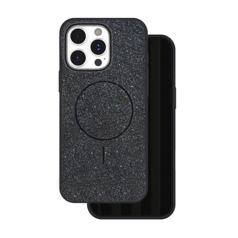 Glitter Black Case with MagSafe for iPhone 17 Pro Max