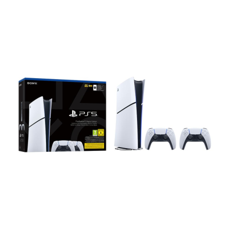 Sony PS5 Digital Slim Edition & DualSense Bundle- EU