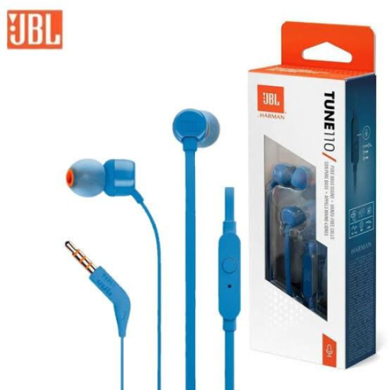 JBL Tune 110 In-Ear Headphones Blue- EU