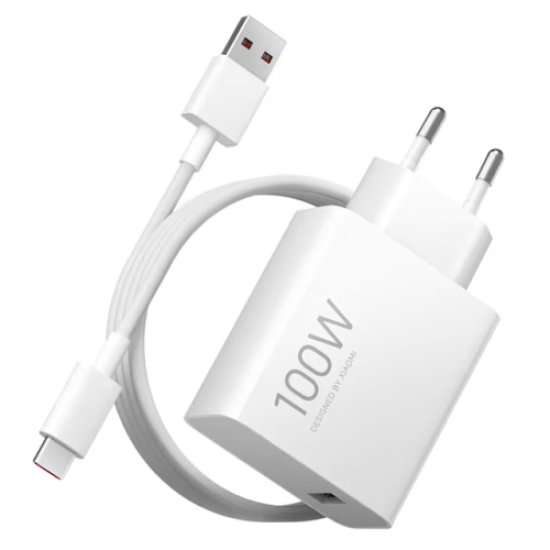 Xiaomi Charger GaN 100W Λευκός Με Καλώδιο USB-C (BHR095VEU)- EU